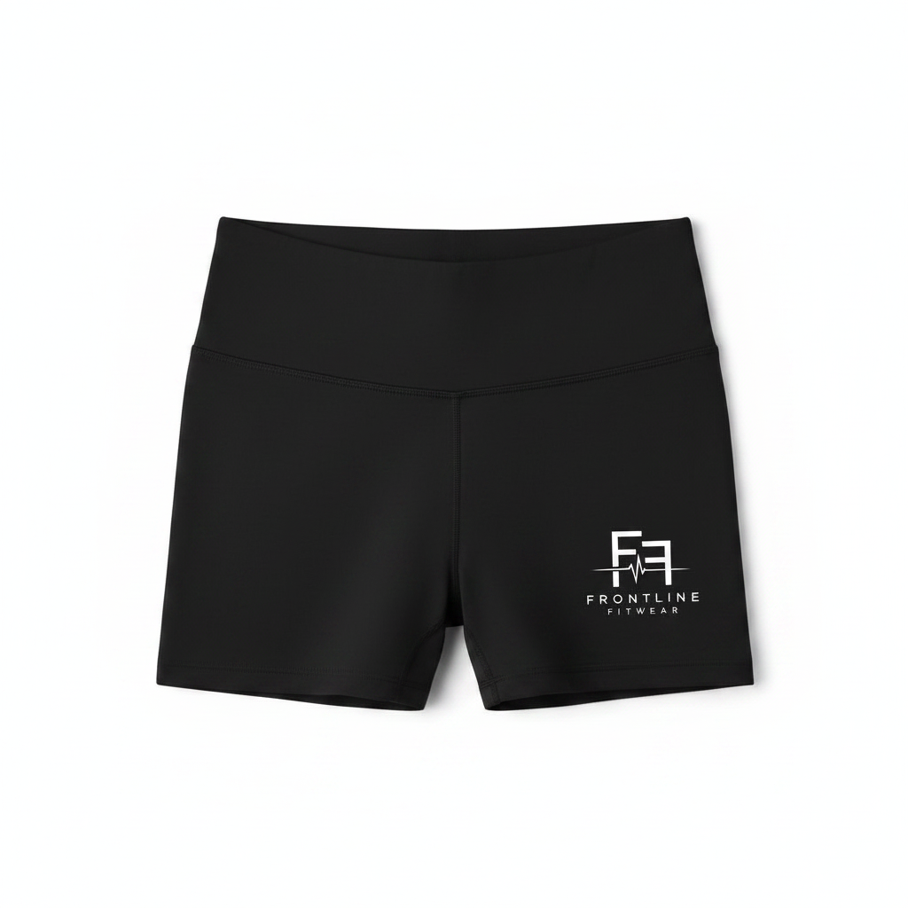 Frontline Fitwear Women's Shorts - White Background