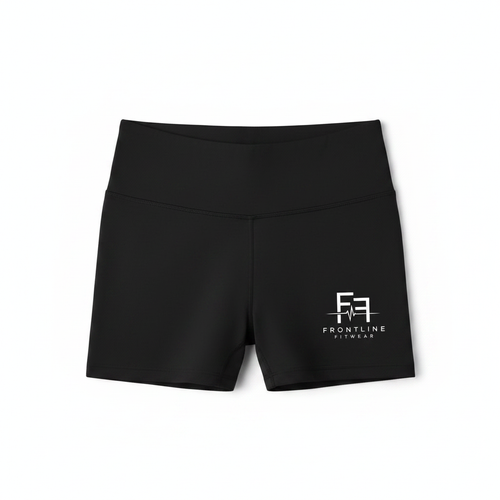Frontline Fitwear Women's Shorts - White Background